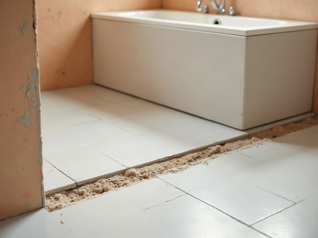 Banyo zemininde çimento esaslı sürme su yalıtımı; köşelerde ve gider çevresinde bant detayı